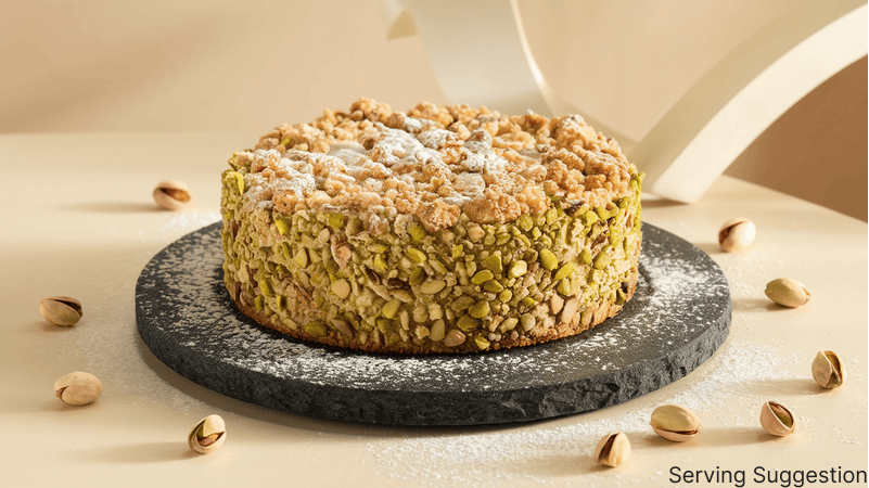 Pistachio Crumble Cake